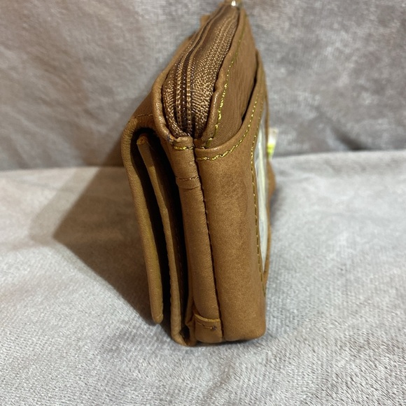 🆕 Fossil Brown Leather crossbody Messenger Bag and wallet Y2K - Picture 13 of 16